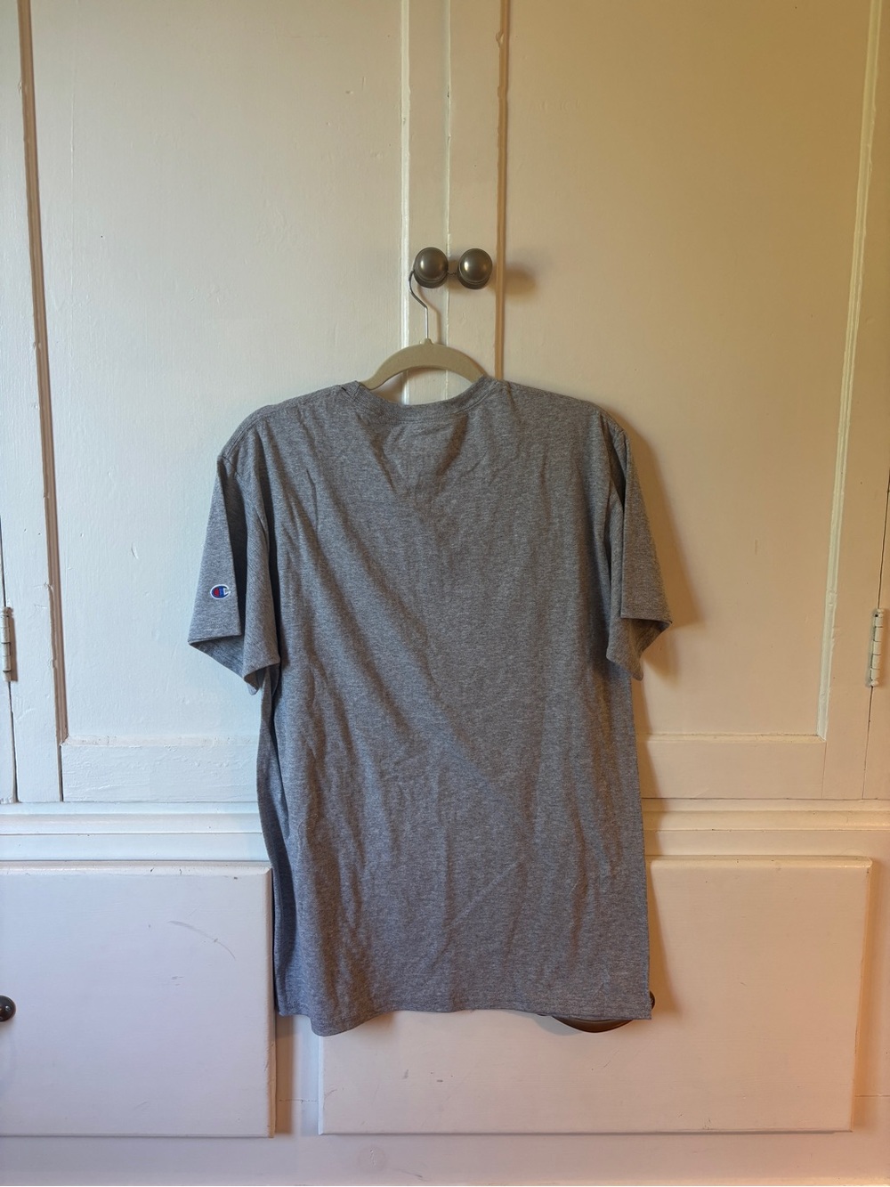 Champion Gray Cornell University Bookstore Short Sleeve Tee with Red Logo - Picture 3 of 7